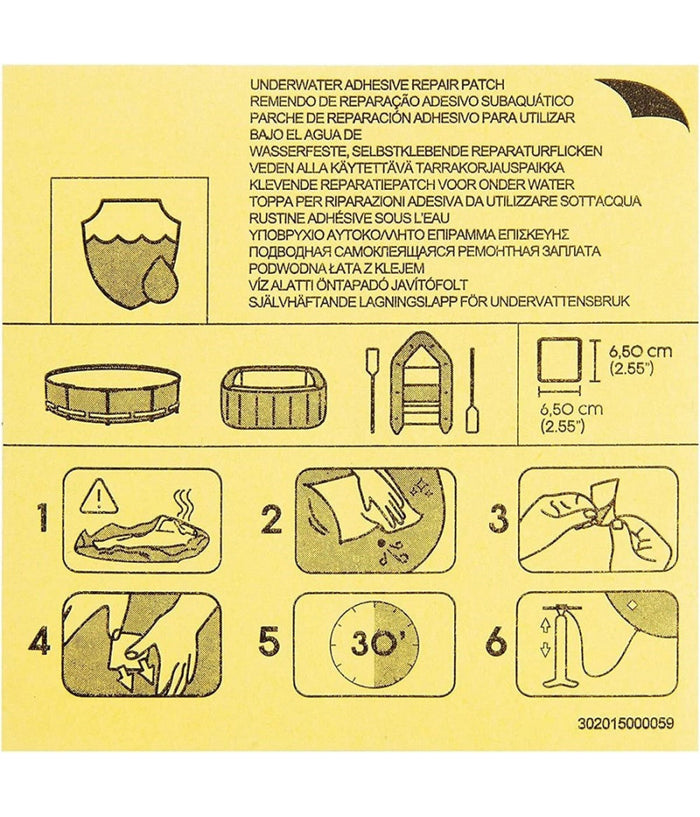 Trade Shop - Kit 10pz Toppe Di Riparazione Autoadesive Per Piscine Resistenti All'acqua 62091 -