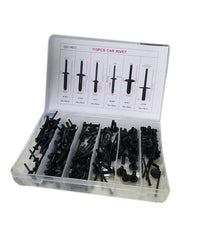 Kit 115 Pz Plastica Trim Clip Rivetti Clip Fermi Di Spinta Auto Paraurti Porta         