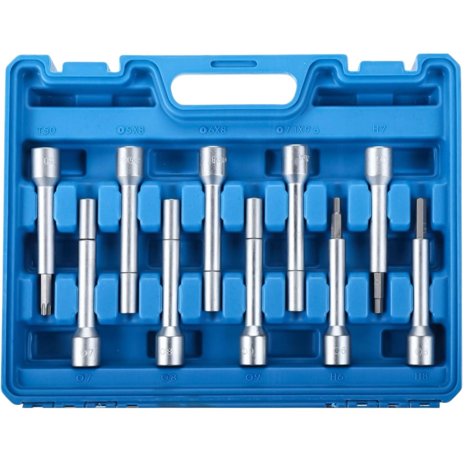 kit 18 chiavi a bussola per la rimozione di ammortizzatori e dadi