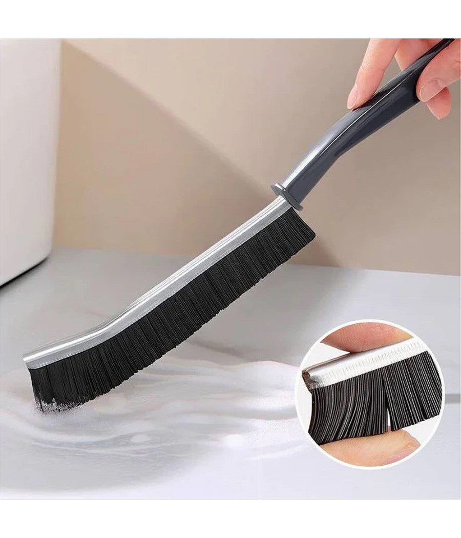 Kit 2 Spazzole Durevoli Per Pulizia Fughe Giunti Bagno Doccia Cucina Ergonomico         