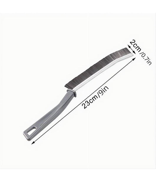 Kit 2 Spazzole Durevoli Per Pulizia Fughe Giunti Bagno Doccia Cucina Ergonomico         