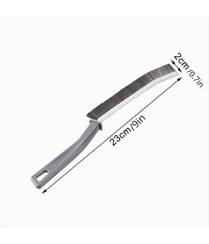 Kit 2 Spazzole Durevoli Per Pulizia Fughe Giunti Bagno Doccia Cucina Ergonomico         