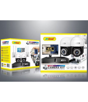 Kit 2 Telecamere Wi-fi Ptz 4k Con Registratore Nvr Sistema Di Sicurezza Q-s2000         