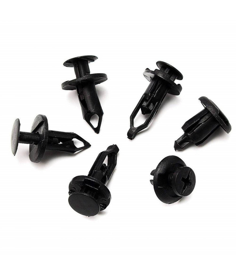 Kit 200 Pz Plastica Trim Clip Rivetti Clip Fermi Di Spinta Per Auto Paraurti         