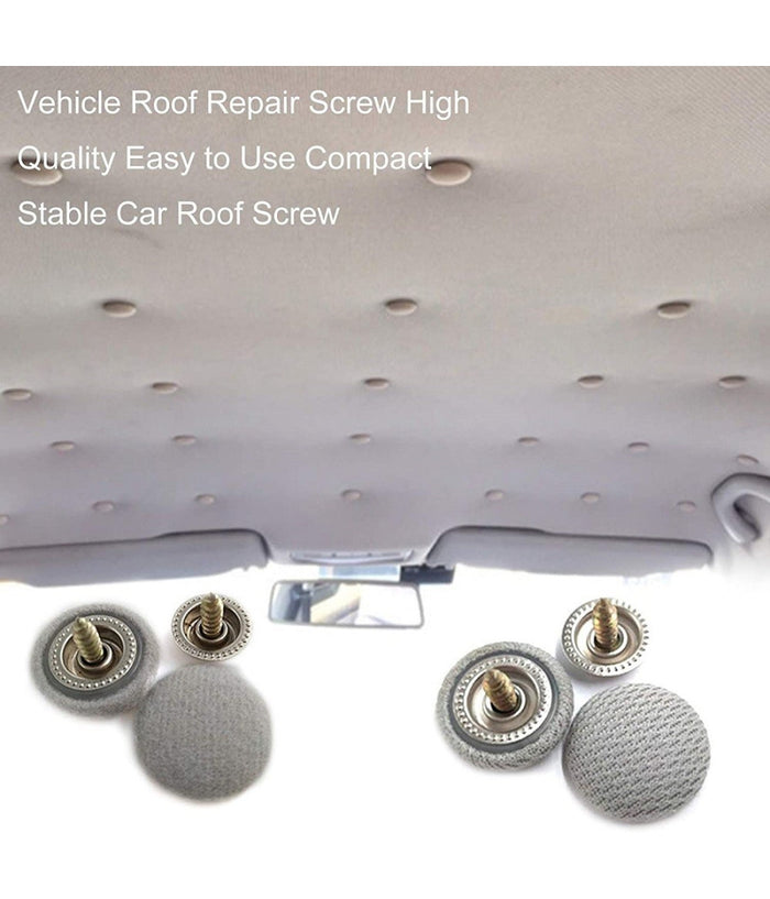 Kit 20pz Vite Per Riparazione Tetto Tettuccio Auto Fermo Perni Automatici Nylon         