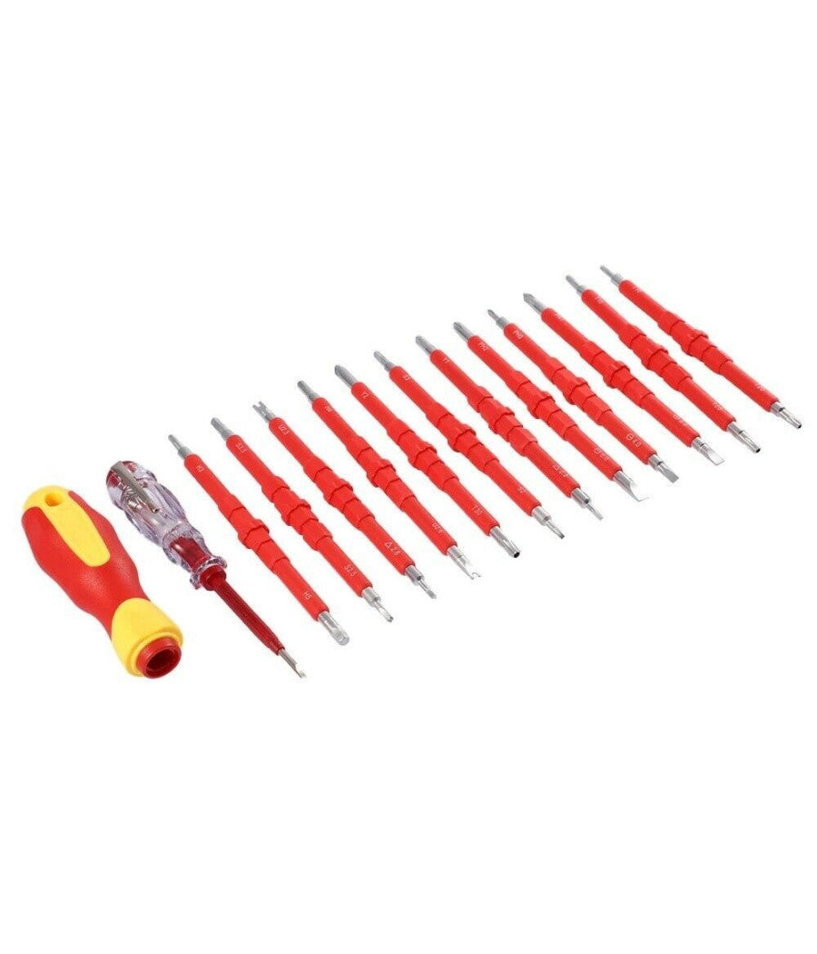 Kit 26 Pz Cacciaviti Giraviti Per Elettricista Modulari Con Cercafase A.3017         