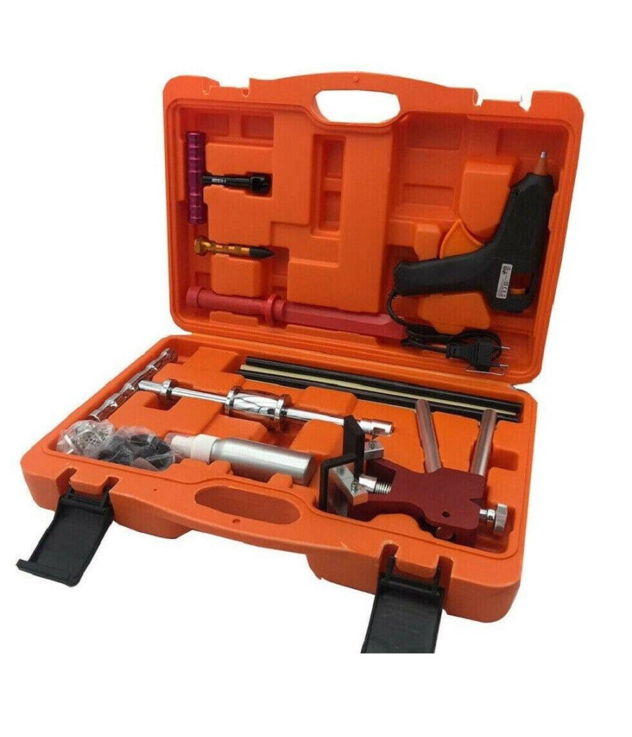 Kit 28 Pz Riparazione Ammaccature Botte Auto Tira Bolle Bozze Senza Verniciatura         