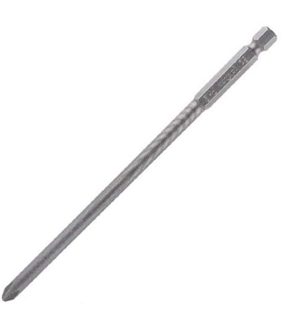 Kit 2pezzi Di Bits Da 150mm Gambo 1/4" 6.35mm S2 Magnetica Croce Testa Ph2 57248         