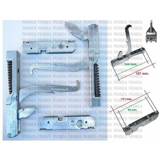 KIT 2PZ CERNIERE MOLLE PORTA FORNO CUCINA FRANKE LOFRA 155mm - FRANKE