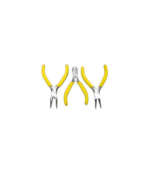 Kit 3 Mini Pinze Per Elettronica Pinza Becco Universale Tronchese         