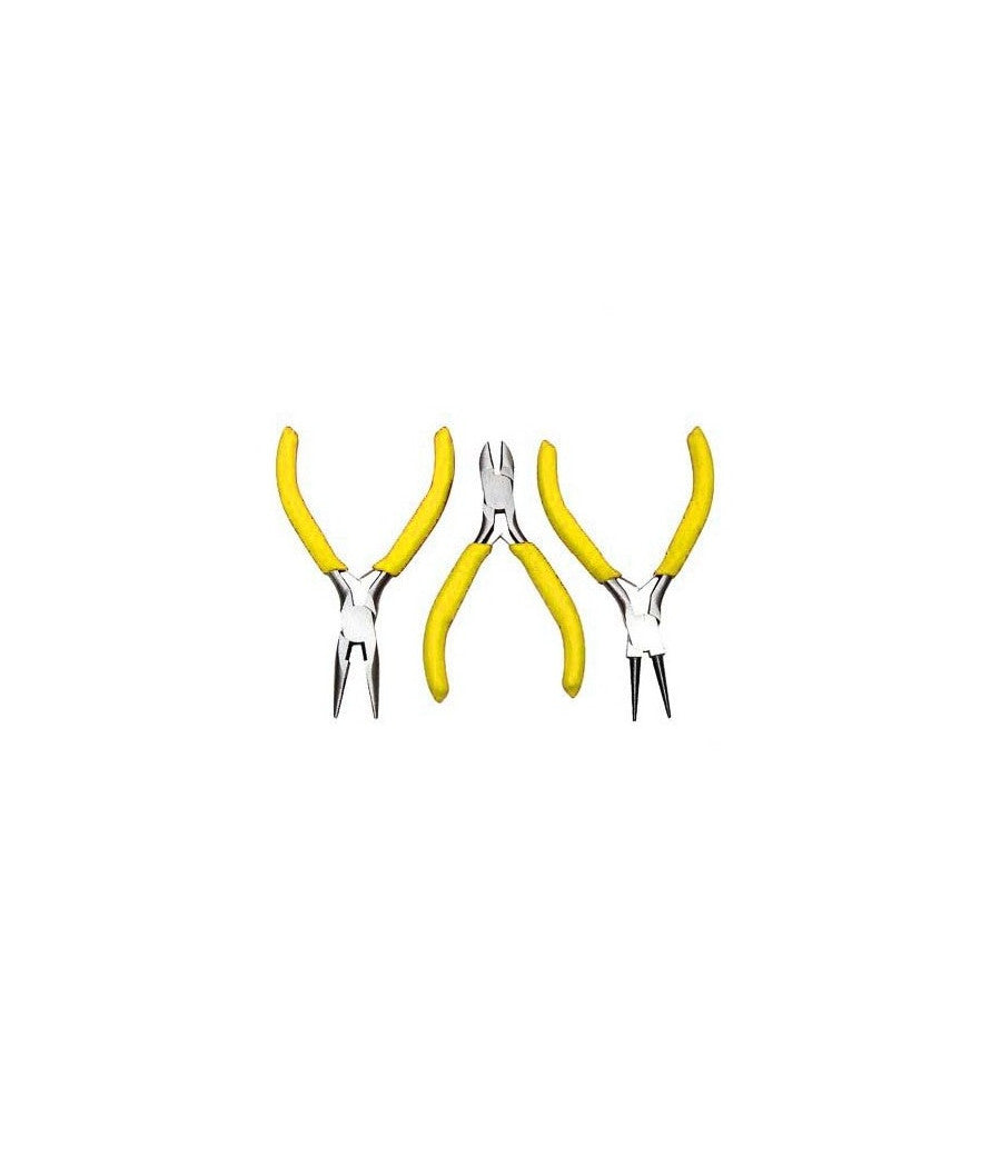 Kit 3 Mini Pinze Per Elettronica Pinza Becco Universale Tronchese         