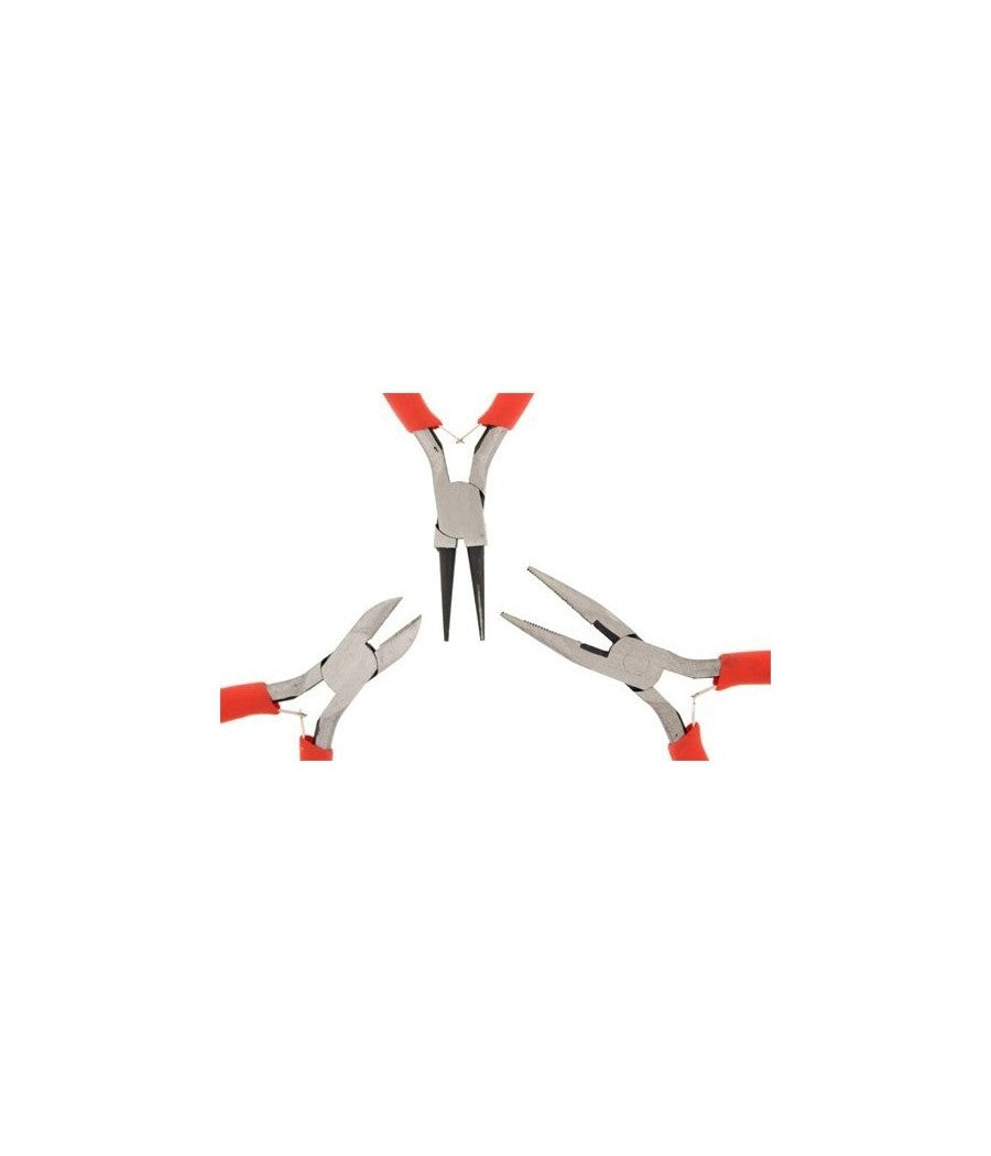 Kit 3 Mini Pinze Per Elettronica Pinza Becco Universale Tronchese         