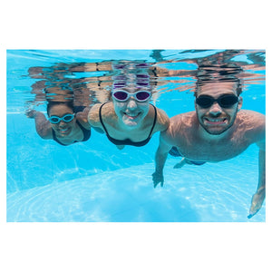 Trade Shop - Kit 3 Paia Di Occhialini Piscina Da Nuoto Ix-1400 Colorati Per Adulti 14+ Anni 21095 -