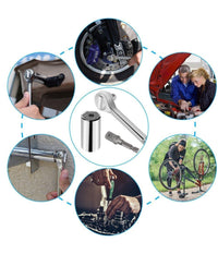 Kit 3 Pezzi Chiave Universale A Bussola Da 7 A 19 Mm Avvita Svita Dado Bullone         