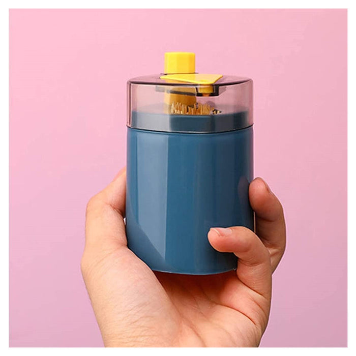 Trade Shop - Kit 3 Pezzi Porta Stuzzicadenti Automatico Dispenser Pop-up Pulizia Denti Cucina -