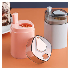 Trade Shop - Kit 3 Pezzi Porta Stuzzicadenti Automatico Dispenser Pop-up Pulizia Denti Cucina -
