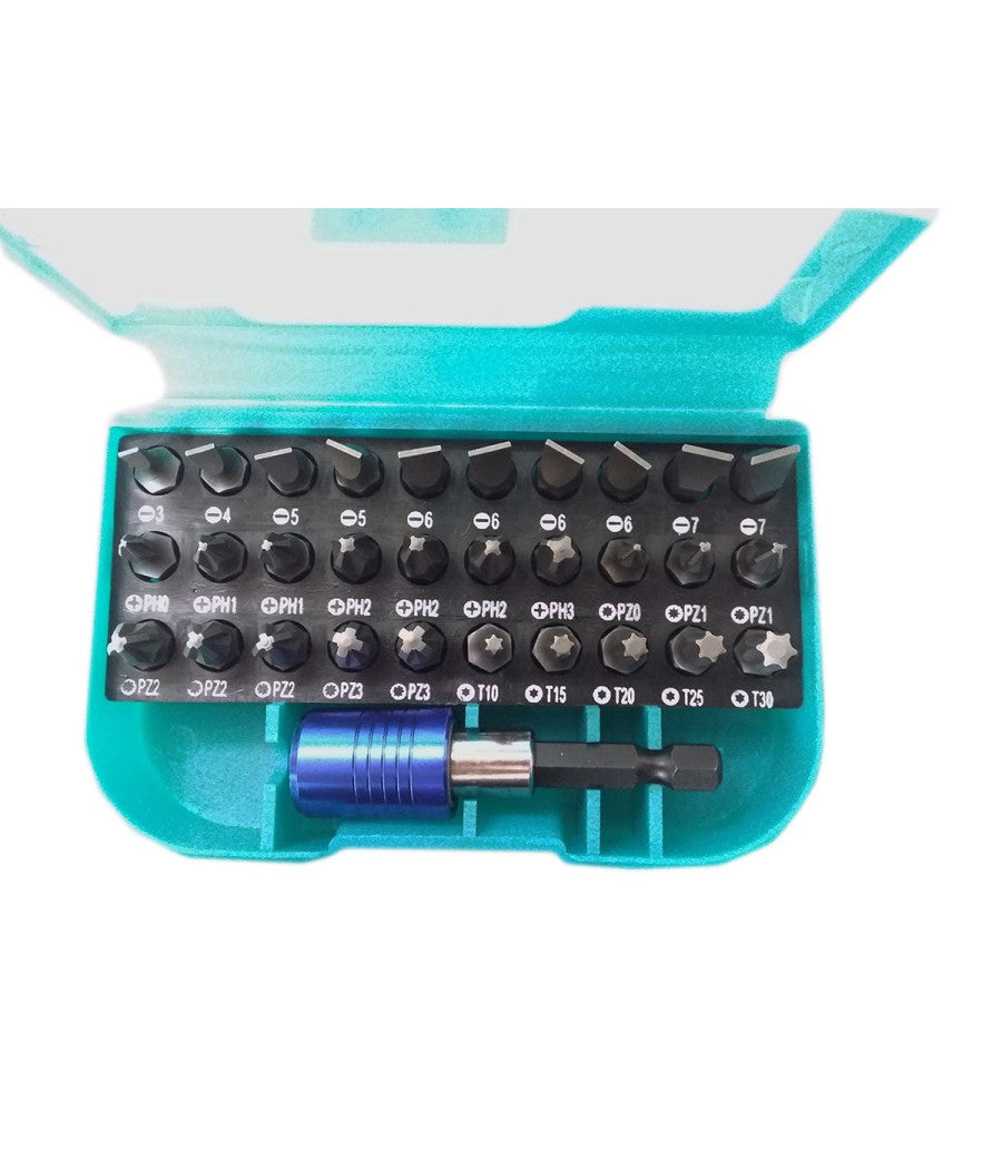 Kit 31 Pz 30 Inserti Per Avvitatore Elettrico A Batteria 1 Adattatore Prolunga         