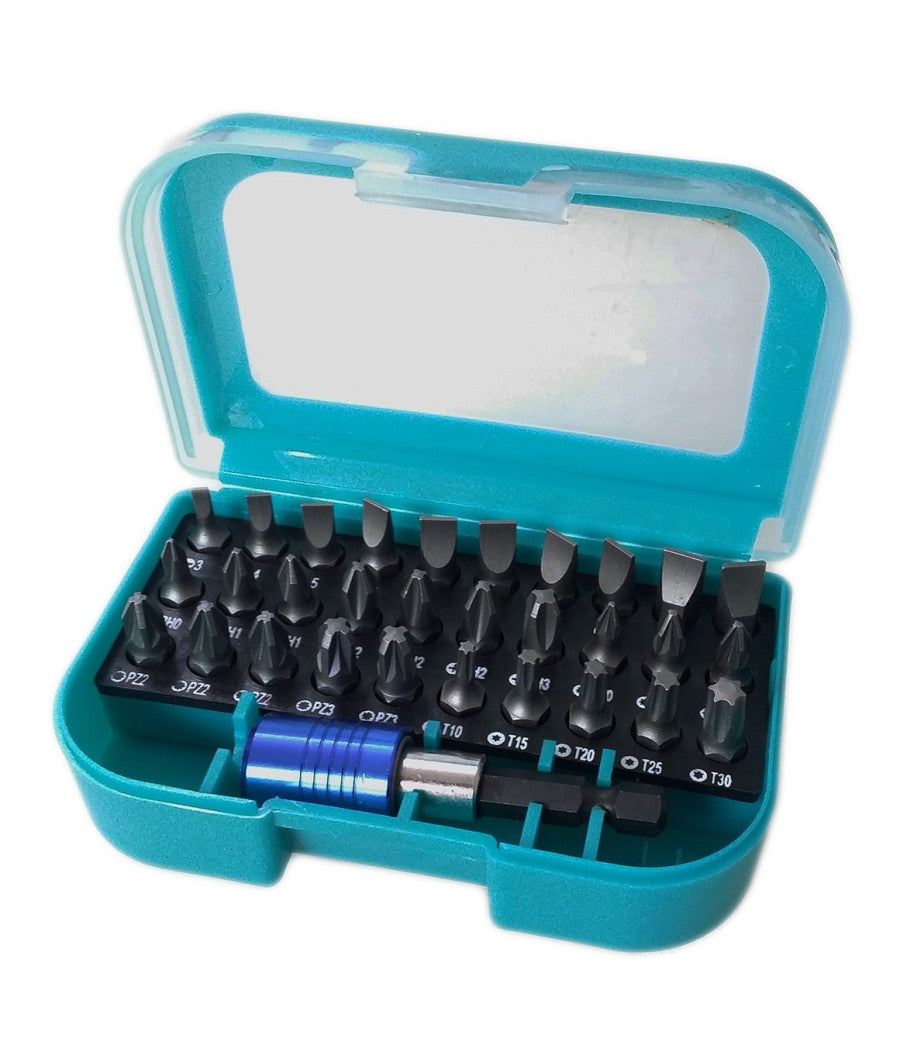 Kit 31 Pz 30 Inserti Per Avvitatore Elettrico A Batteria 1 Adattatore Prolunga         