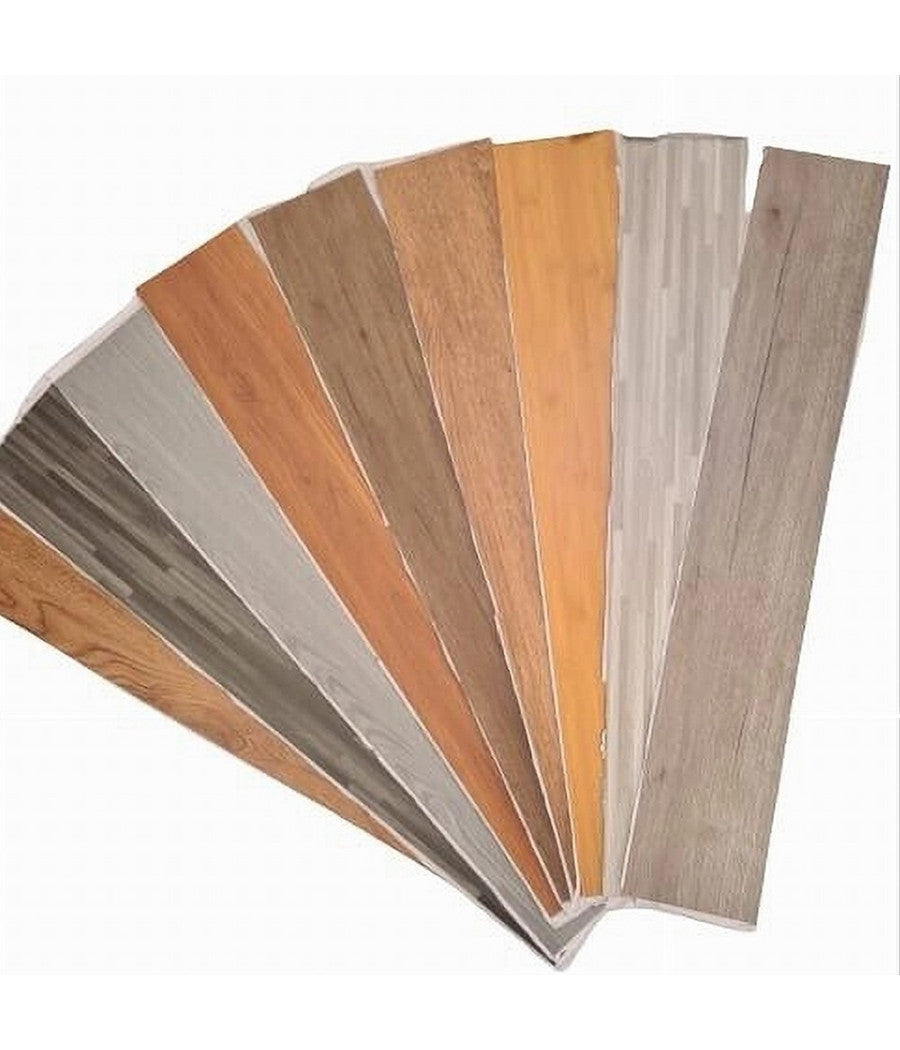 Kit 36 Pz Pavimento Pvc Adesivo Laminato Parquet Doghe Listoni Vari Colori 5 Mq         