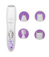 Kit 4 In 1 Rasoio Rifinitore Donna Epilatore Professionale Ricaricabile Gm-3078         