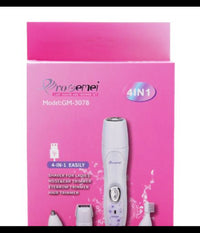 Kit 4 In 1 Rasoio Rifinitore Donna Epilatore Professionale Ricaricabile Gm-3078         