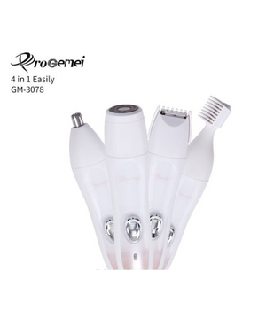 Kit 4 In 1 Rasoio Rifinitore Donna Epilatore Professionale Ricaricabile Gm-3078         