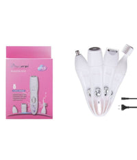 Kit 4 In 1 Rasoio Rifinitore Donna Epilatore Professionale Ricaricabile Gm-3078         