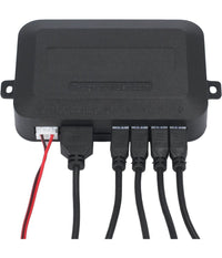 Kit 4 Sensori Parcheggio Per Auto Retromarcia Posteriori Bianchi Con Led Display         