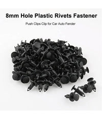 Kit 40pz Clip Di Fissaggio Automatico Rivetto In Plastica Per Paraurti Auto Nero         