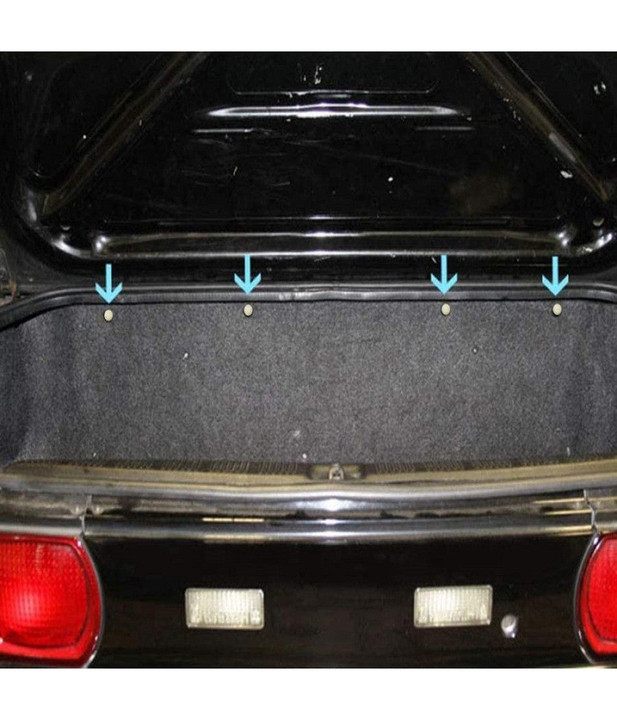 Kit 40pz Clip Di Fissaggio Pannello Automatico Rivetti Plastica Ganci Auto Bianco         