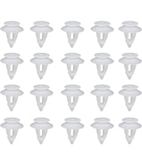 Kit 40pz Clip Di Fissaggio Pannello Automatico Rivetti Plastica Ganci Auto Bianco         