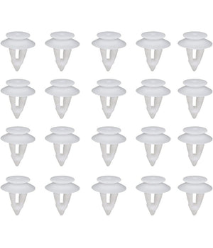 Kit 40pz Clip Di Fissaggio Pannello Automatico Rivetti Plastica Ganci Auto Bianco         