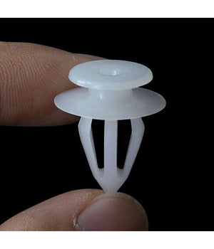 Kit 40pz Clip Di Fissaggio Pannello Automatico Rivetti Plastica Ganci Auto Bianco         