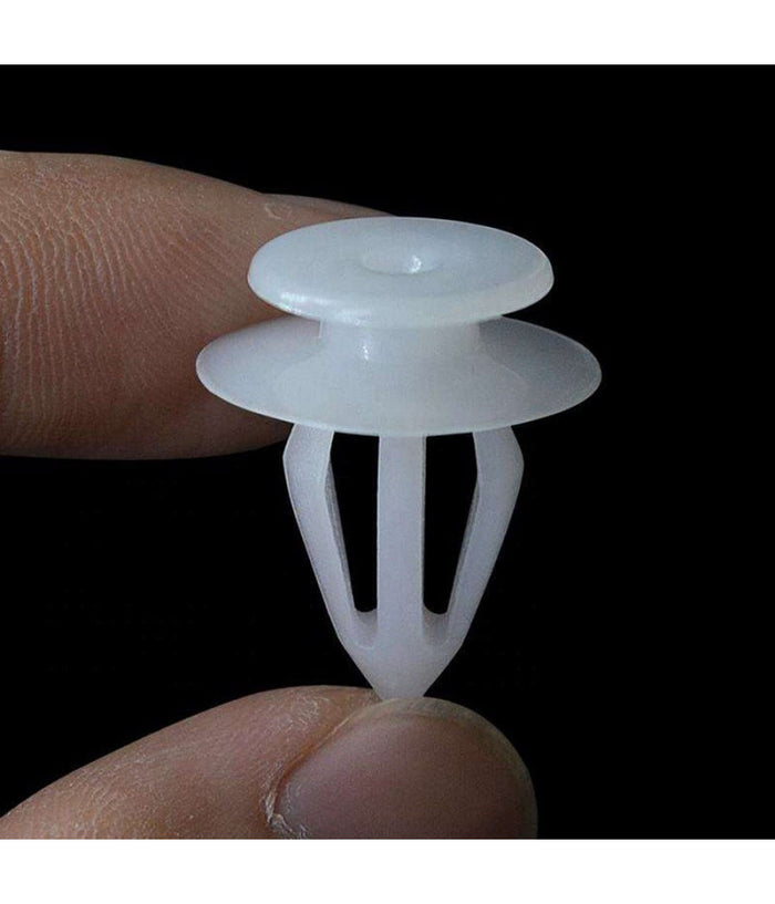 Kit 40pz Clip Di Fissaggio Pannello Automatico Rivetti Plastica Ganci Auto Bianco         