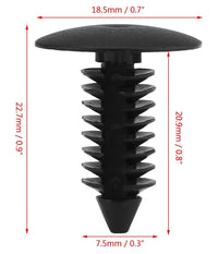 Kit 40pz Clip Per Parafango In Plastica Rivetti Paraurti Viti Di Fissaggio Auto         