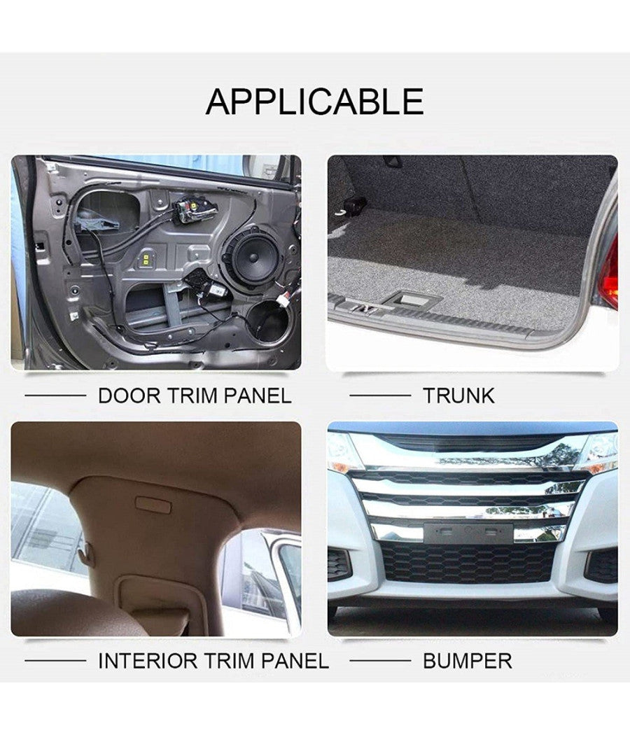 Kit 40pz Clip Per Parafango In Plastica Rivetti Paraurti Viti Di Fissaggio Auto         