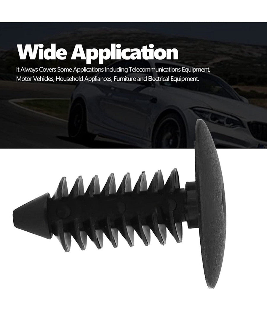 Kit 40pz Clip Per Parafango In Plastica Rivetti Paraurti Viti Di Fissaggio Auto         