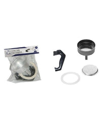Kit 4pz Ricambi Filtro Guarnizione Manico Imbuto Caffettiera Moka Misura 2 Tazze         