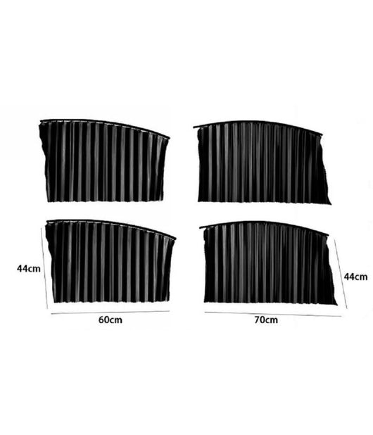 Kit 4pz Tenda Tendina Parasole Proteggi Sole Raggi Uv Magnetica Auto Nera 70168         