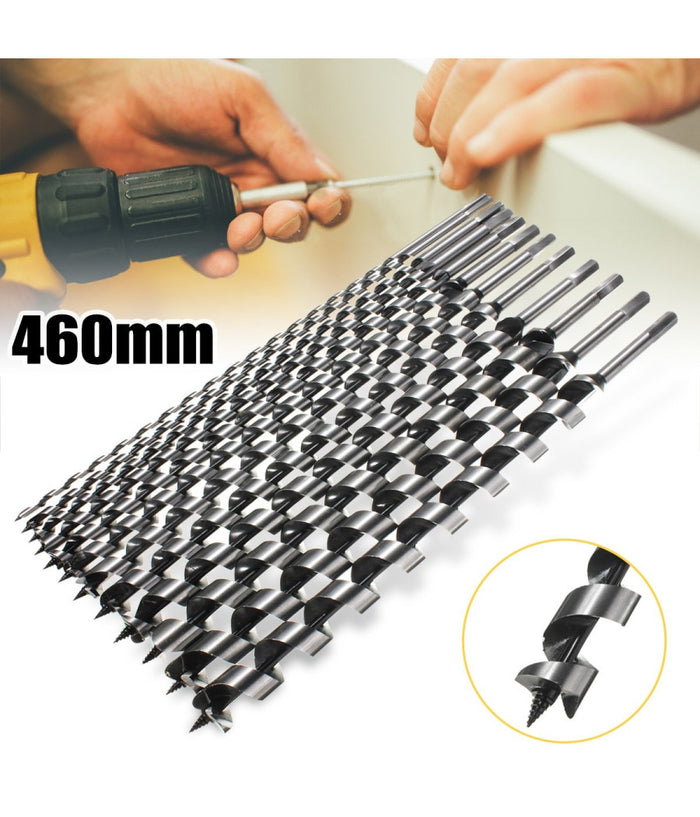 Kit 6 Punte Per Trapano Tassellatore Puntale Trivella Autofilettante Legno 460m         