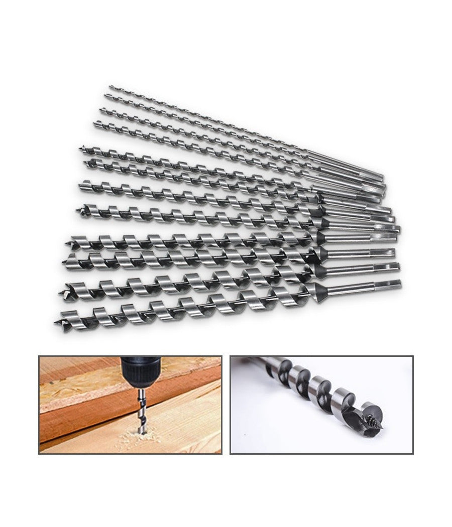 Kit 6 Punte Per Trapano Tassellatore Puntale Trivella Autofilettante Legno 460m         