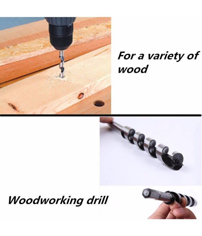 Kit 6 Punte Per Trapano Tassellatore Puntale Trivella Autofilettante Legno 460m         