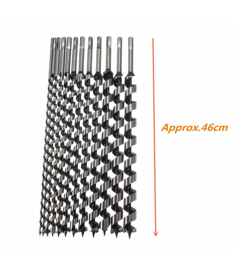 Kit 6 Punte Per Trapano Tassellatore Puntale Trivella Autofilettante Legno 460m         