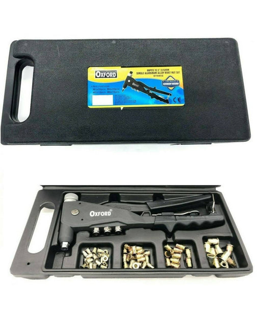 Kit 66 Pz Rivettatrice Per Inserti Rivetti Filettati Filetti M3 M4 M5 M6         