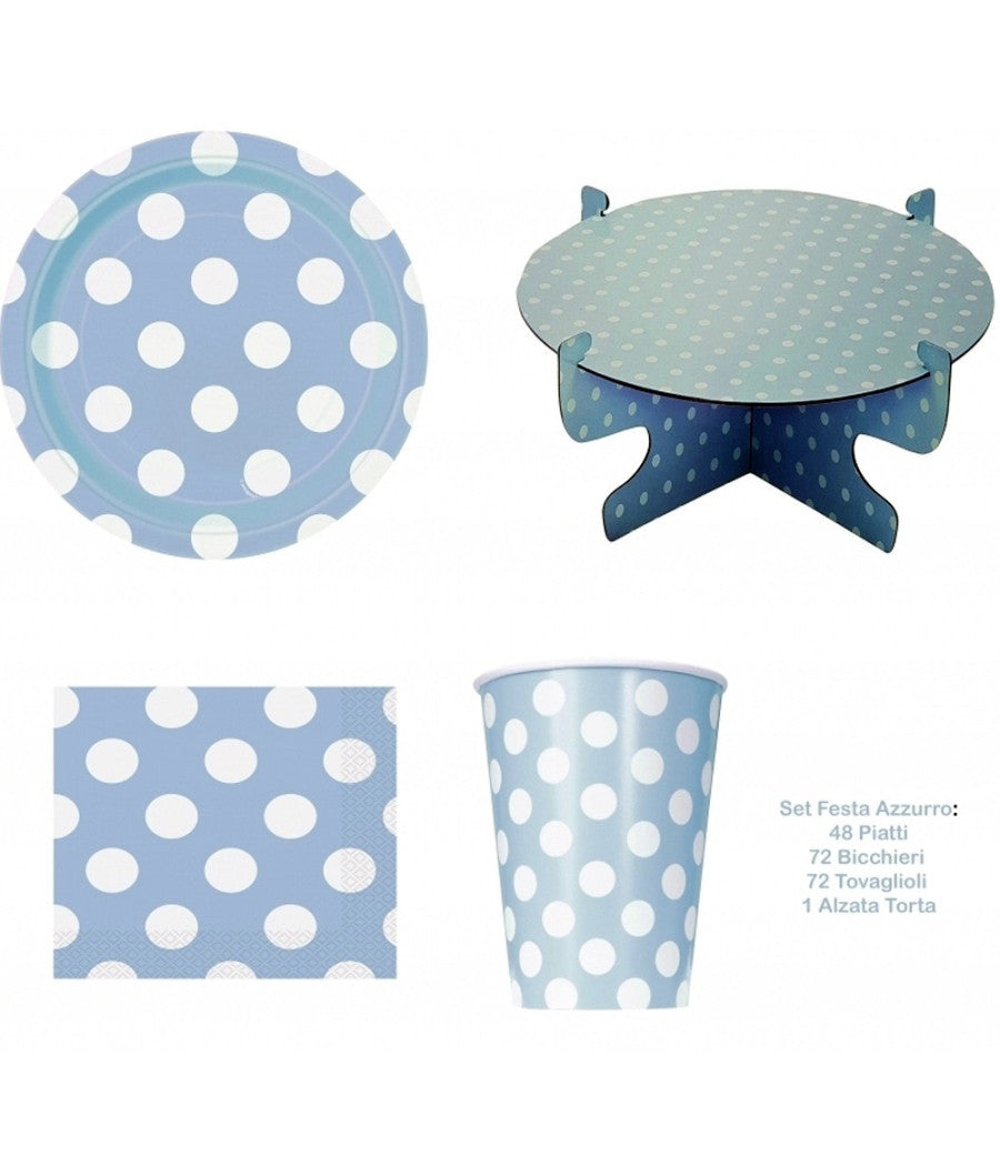 Kit 72 Tovaglioli Di Carta 72 Bicchieri 48 Piatti 1 Alzata Torta Per Party Feste         