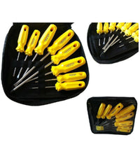 Kit 8 Cacciaviti A Taglio Croce Cromo Vanadio Giraviti Con Punta Magnetica         