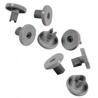 kit 8PZ RUOTE CESTELLO INFERIORE LAVASTOVIGLIE REX ELECTROLUX AEG ORIGINALI - Electrolux Rex Aeg Zoppas