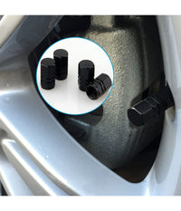 Kit 8pz Tappi Stelo Valvola In Alluminio Cappucci Pneumatici Auto Universali Moto         