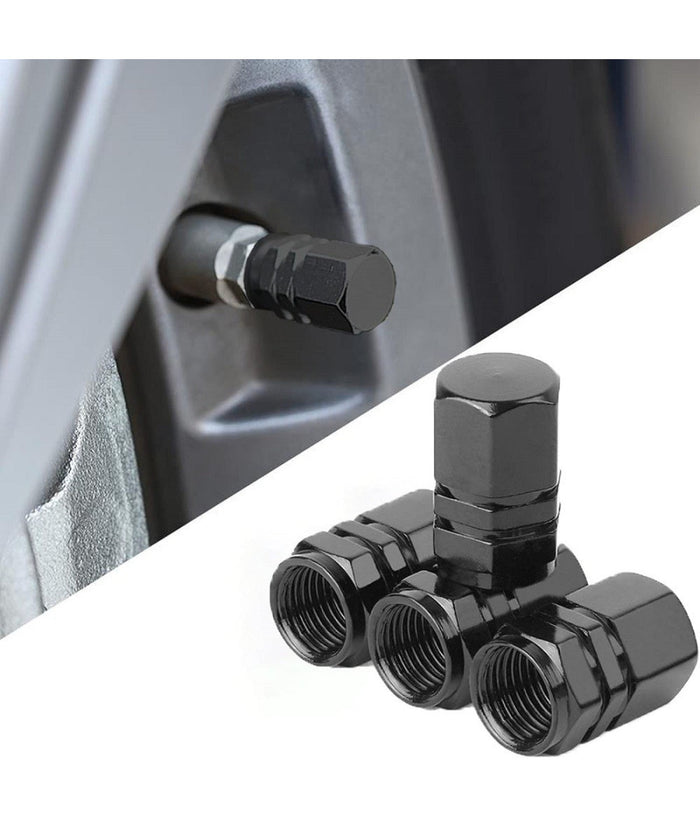 Kit 8pz Tappi Stelo Valvola In Alluminio Cappucci Pneumatici Auto Universali Moto         