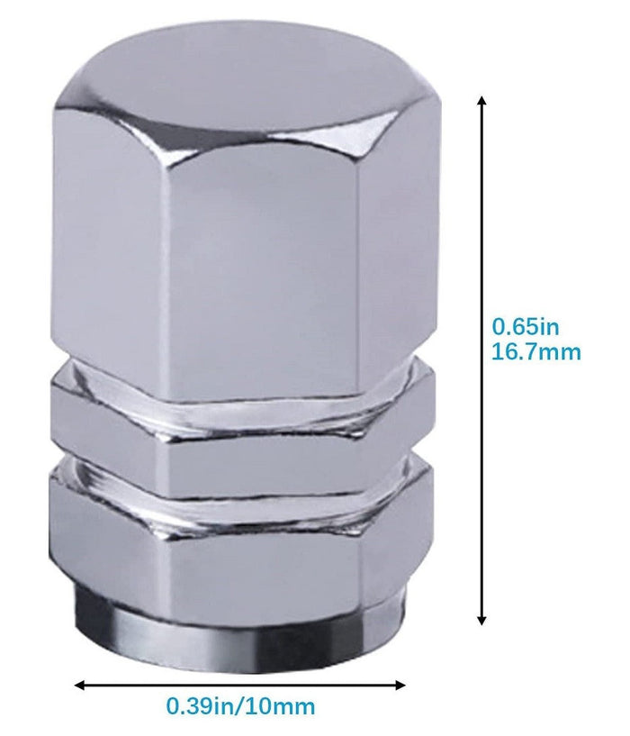 Kit 8pz Tappi Stelo Valvola In Alluminio Cappucci Pneumatici Auto Universali Moto         